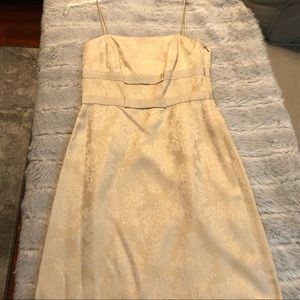 Ann Taylor Petites Champagne color cocktail dress